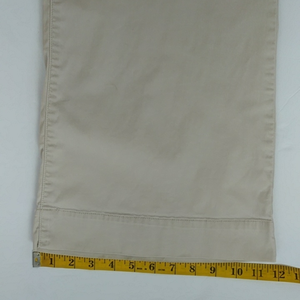 Sonoma Pinstripe Three Button Flare Wide Leg Pants 12 Reg Beige Cream - Picture 16 of 16